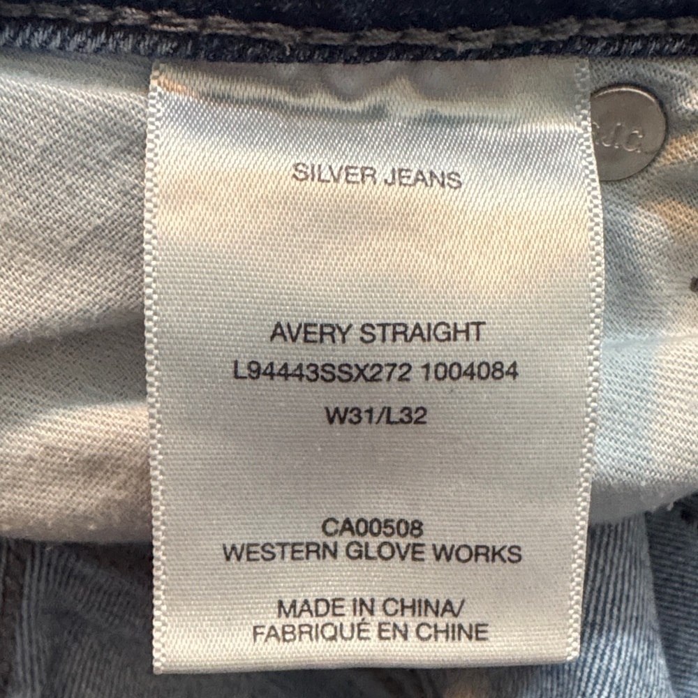 EUC Silver Jeans Medium Wash Cropped Denim w/Cuff Nordstrom - Picture 6 of 7